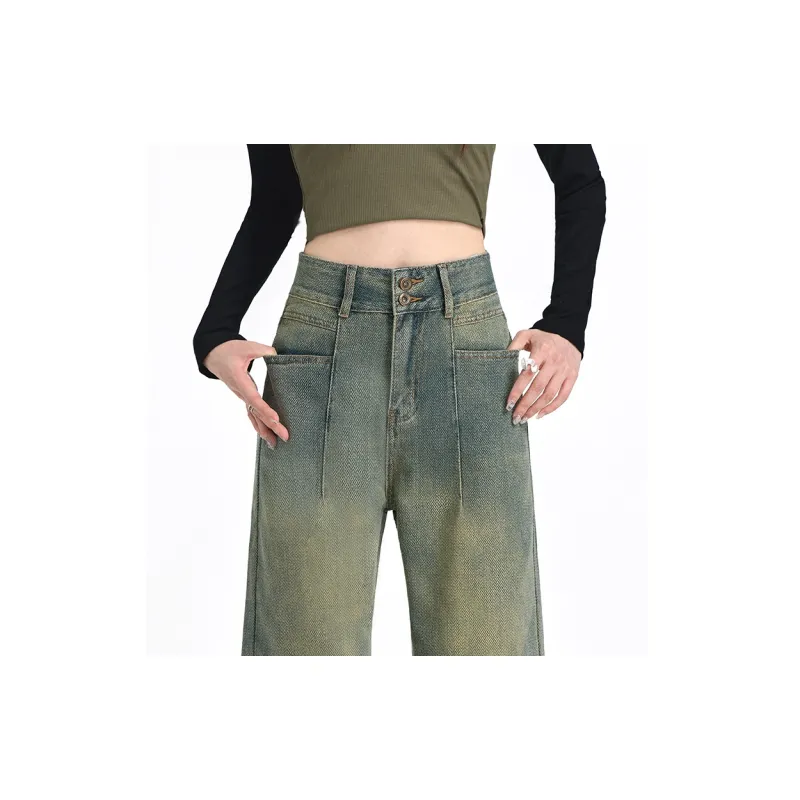 Wen Shan Jeans Women's Vintage Blue-9