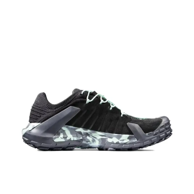 MAMMUT Hueco 2 Anti Slip Wear Resistant Low Top Outdoor Shoes Women's Black Green-1