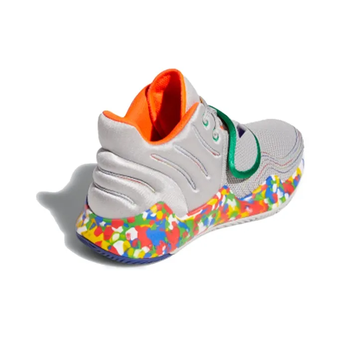 Adidas Deep Threat Anti-Slip And Wear-Resistant Breathable Low-Top Children's Basketball Shoes Teenagers-2
