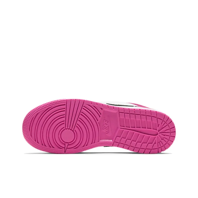 Jordan 1 Low Black Active Fuchsia GS-8