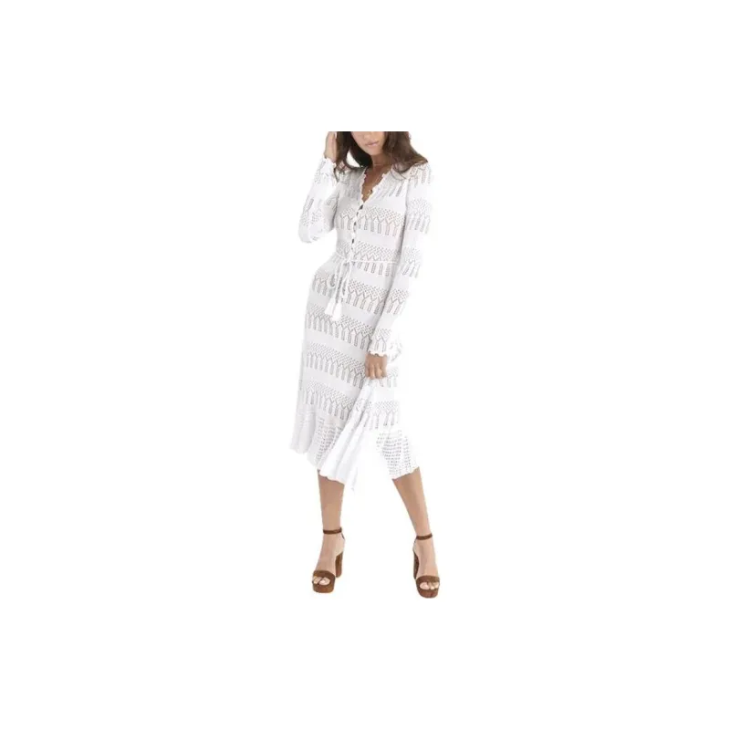ISABEL MARANT Long-Sleeved Dresses Women's White-3