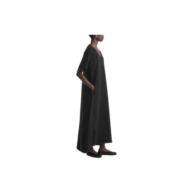 COS Short Sleeved Dresses Women's Black-3