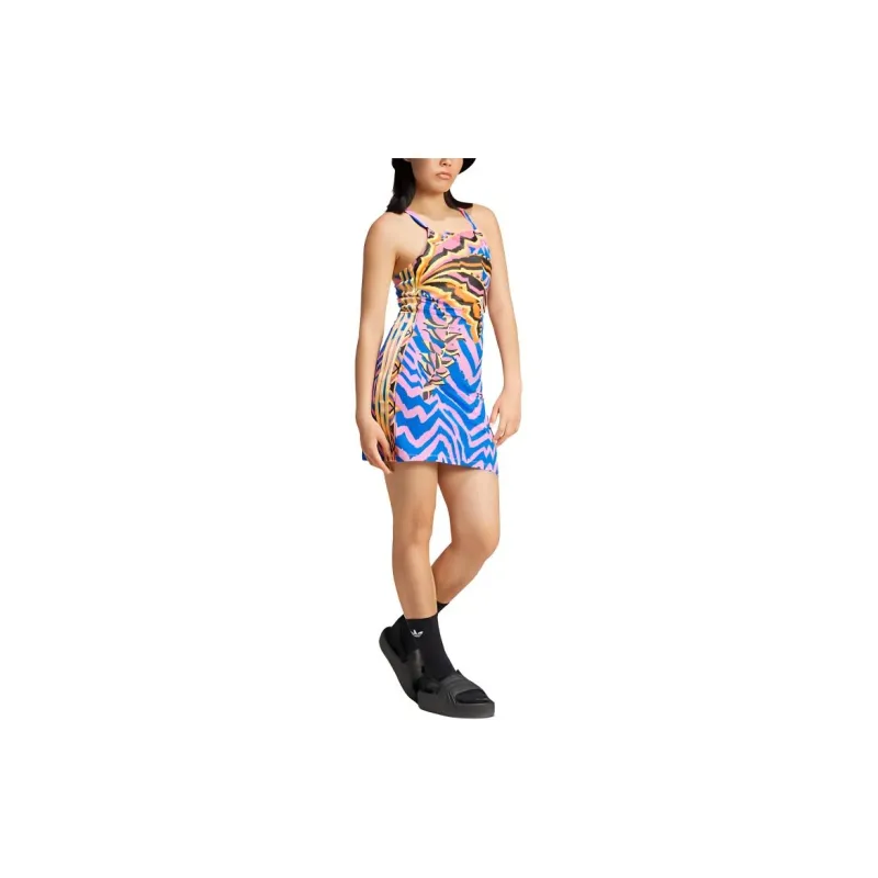 Adidas Originals Adidas X Farm Rio 3 Stripes Mini Dress-3