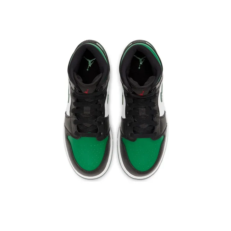 Jordan 1 Mid Green Toe GS-3