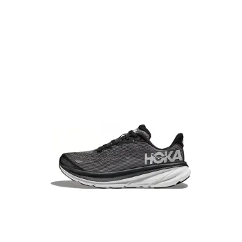 HOKA ONE ONE Clifton 9 Anti Slip Wear Resistant Low Top Kids' Running Shoes Black Gray Kids'