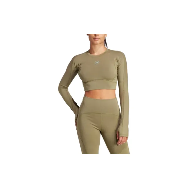 Adidas Free Shipping With AdiClub Adidas By Stella McCartney TrueStrength Cropped Long Sleeve-2