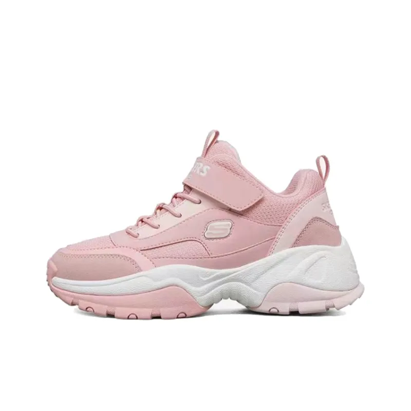 Skechers Kozmiks Slip Resistant Cushioning Abrasion Resistant Low Top Kids' Running Shoes Pink Teenagers-0