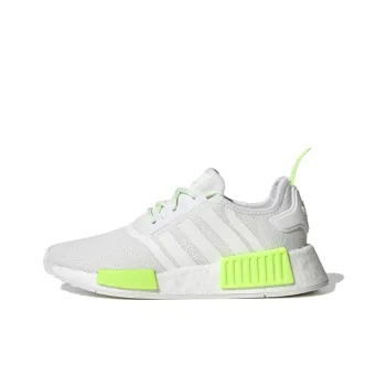 Adidas Originals NMD_R1 J Wear-Resistant Kids Lifestyle Shoes White Green Teenagers