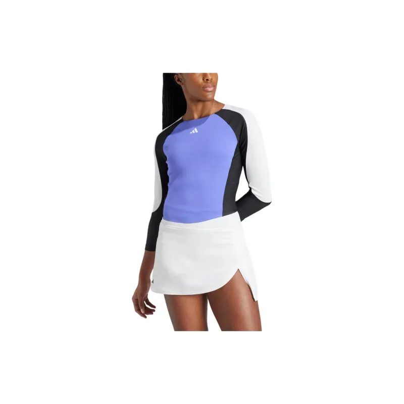 Adidas Tennis T-Shirt Women's Cobalt Blue/Black White-1