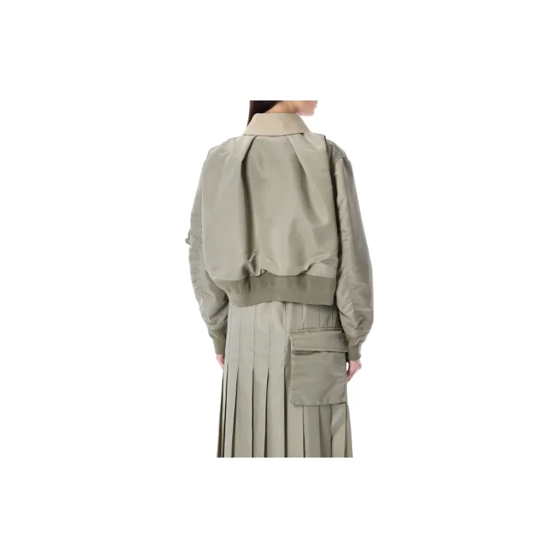 Sacai Nylon Twill Blouson 'Light Khaki'-2