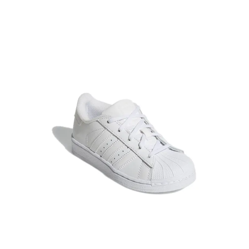 Adidas Originals SUPERSTAR Abrasion Resistant Low Top Skateboard Shoes Pure White Children Aged 3 7 Years Old-2