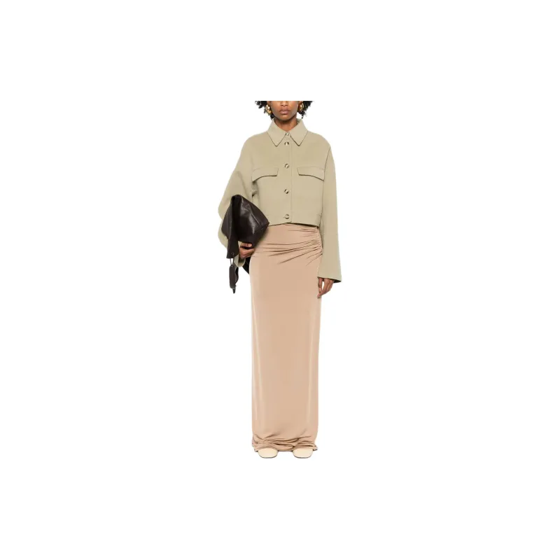 NANUSHKA Felted Wool blend Cropped Jacket-1