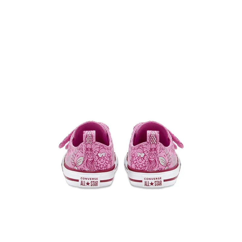 Baby Converse Chuck Taylor All Star Underwater Party Easy-On Non-slip Lightweight Low-Top Toddler Shoes Pink-4