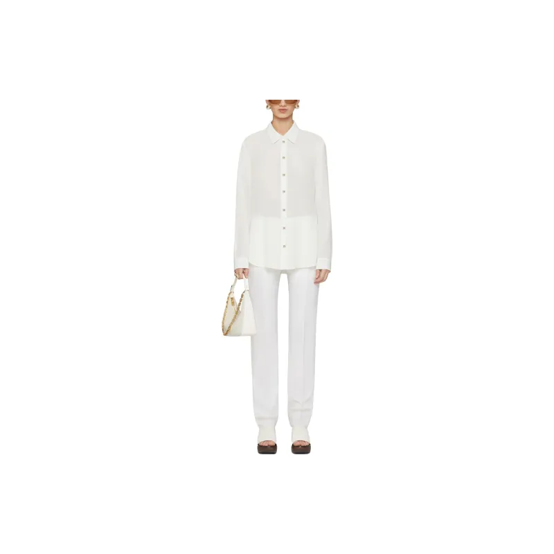 Givenchy Sheer Collared Button Up Shirt-1