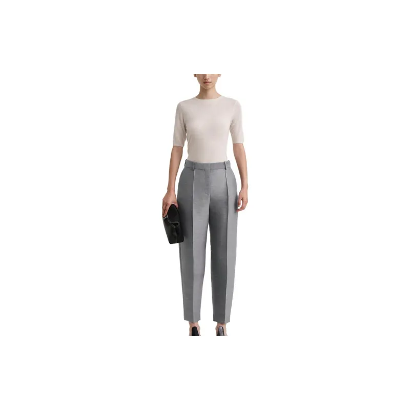 TOTEME Cropped Pintuck Trousers-1