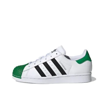 LEGO x Adidas Originals Superstar Series 360 J Low Top Kids' Skateboarding Shoes White Black Green Teenagers