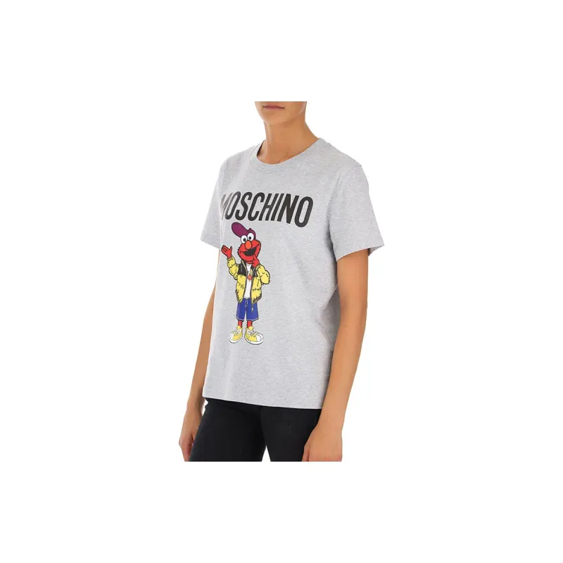 Sesame Street X MOSCHINO T-Shirts Women's Gray-4
