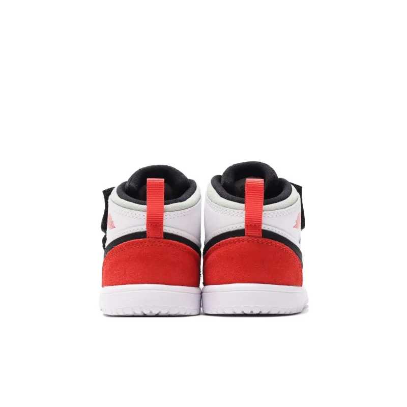 Jordan 1 Mid Alt White Black Red Spruce TD-2