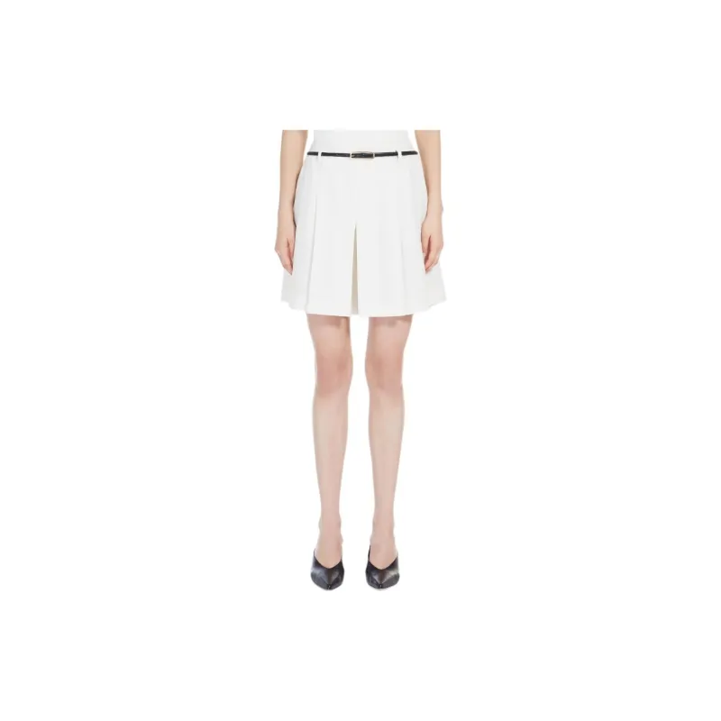 MaxMara Studio Abilita Collection Cady Culottes Casual Shorts Women's White-2