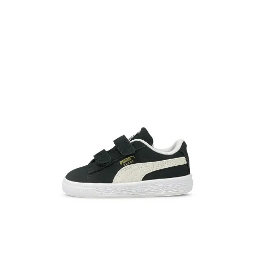 Puma Suede Classic 21 AC Infant 'Black White'