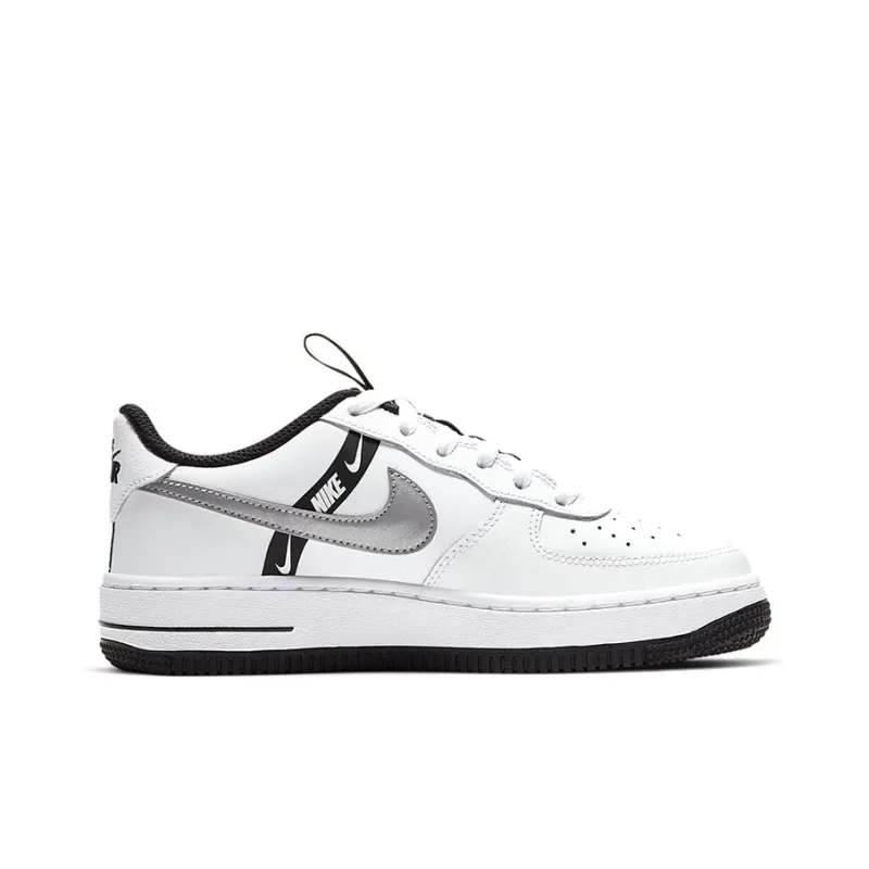 Nike Air Force 1 Low LV8 KSA White Reflect Silver GS-1