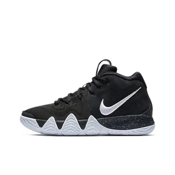 Nike Kyrie 4 Kyrie 4 Mid Top Basketball Shoes Black White Teenagers