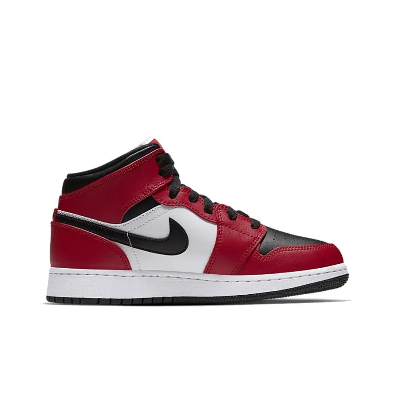 Jordan Kids Air Jordan 1 Mid 'Chicago Black Toe' Sneakers-1