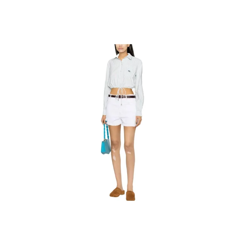 ISABEL MARANT ETOILE Frayed Hem Denim Shorts-1