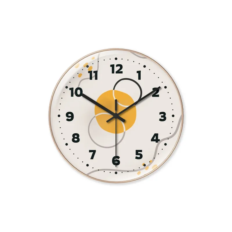 WEESHI Sweeping Seconds Movement Minimalist Style Wall Clock Unisex-2