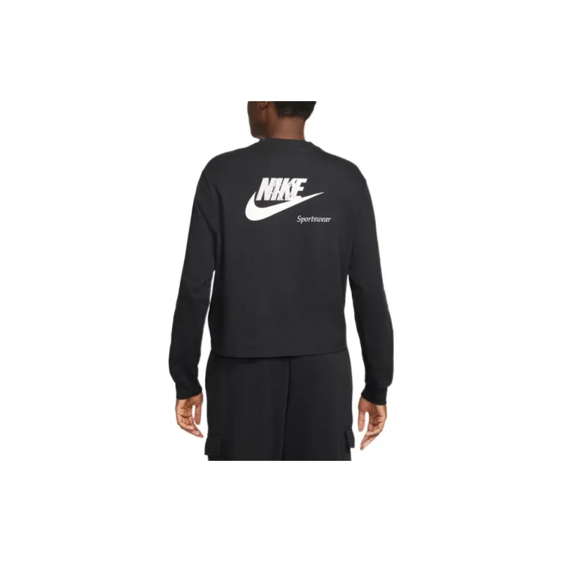 Nike Drop Shoulder Sleeve T-Shirt Women's Black-4