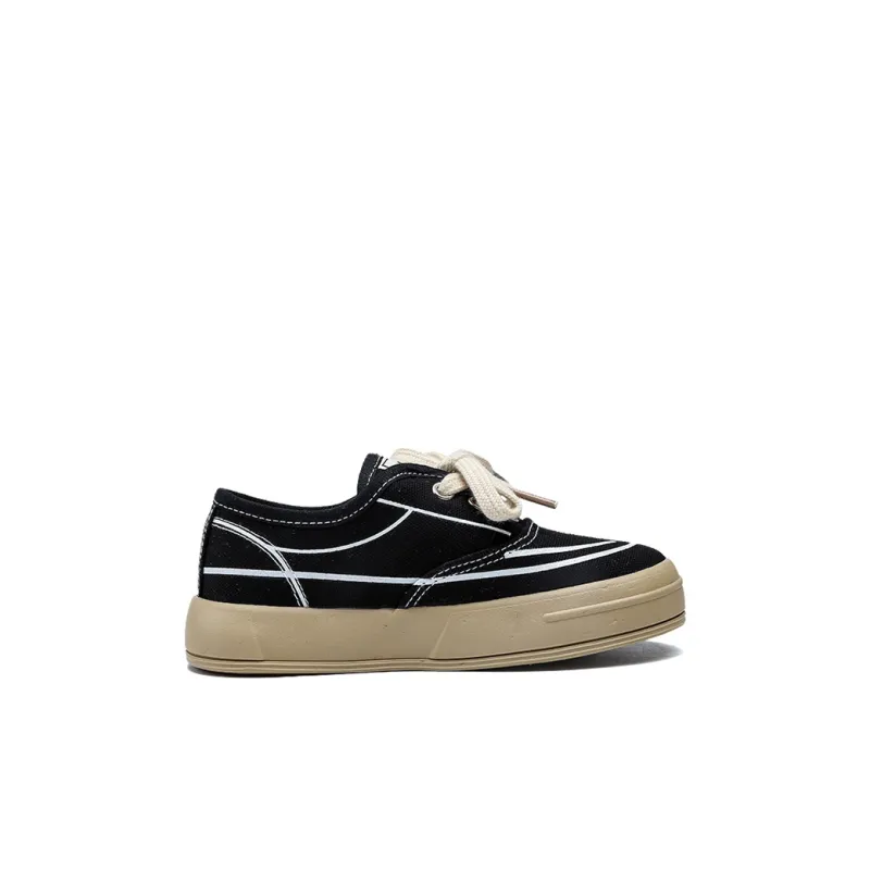 KAPPA KIDS Anti Slip Wear Resistant Low Top Canvas Shoes Black Kids'-1