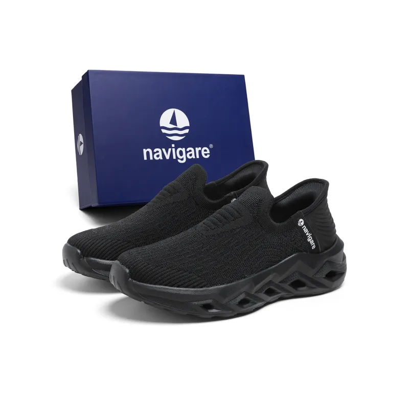 NAVIGARE Trendy Jogger Casual Shoes Women's Low Top White, Black, Orange-16