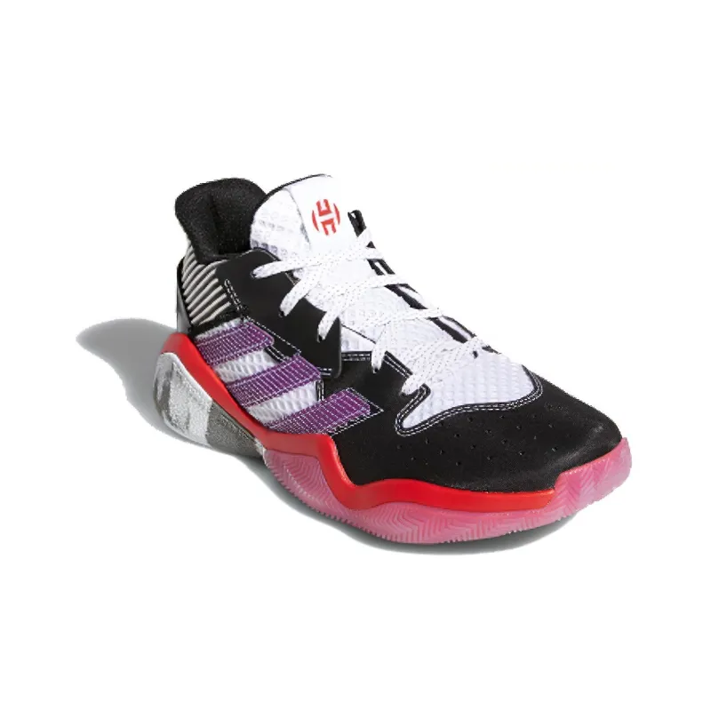 Adidas Harden Stepback 1 Low Top Basketball Shoes Black Purple Red Teenagers-1