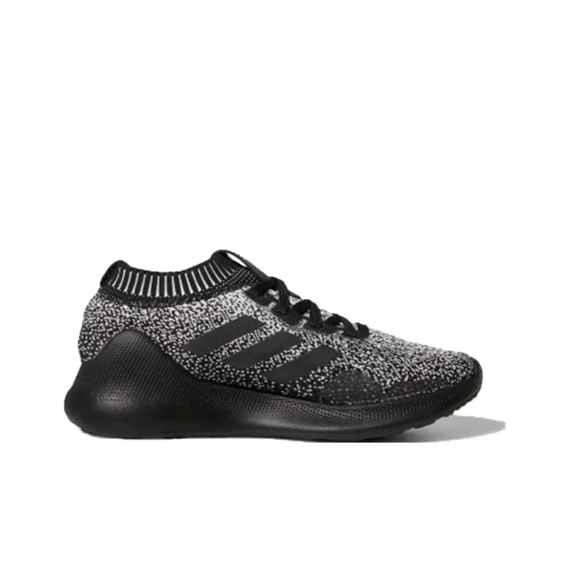 Adidas Purebounce+ J Low Top Kids' Running Shoes Black White Teenagers-1
