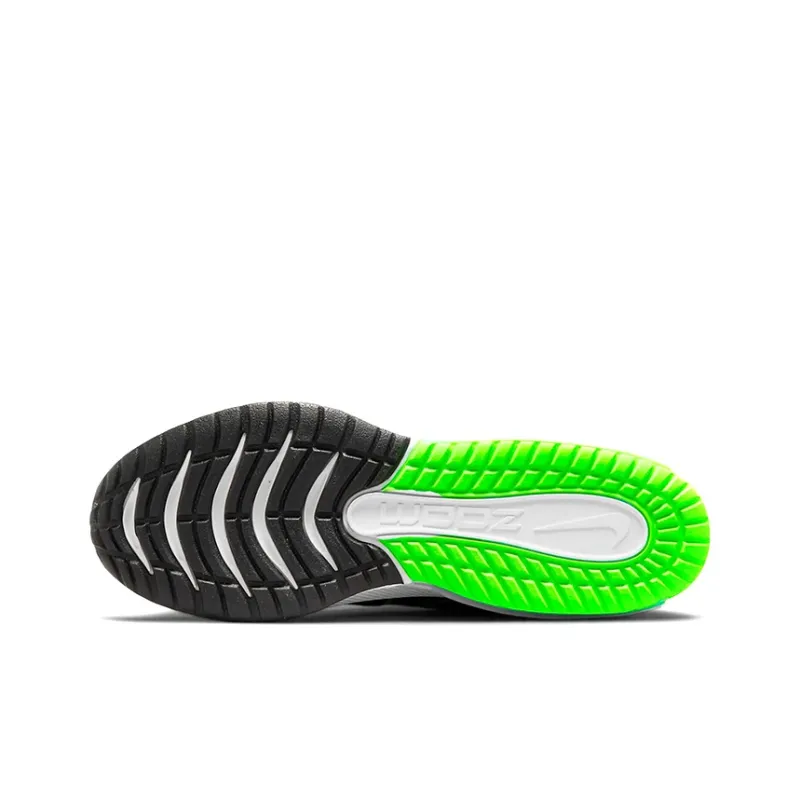 Nike Air Zoom Arcadia Slip Resistant, Abrasion Resistant, Breathable Low Top Kids' Running Shoes Black Green Teenagers-5