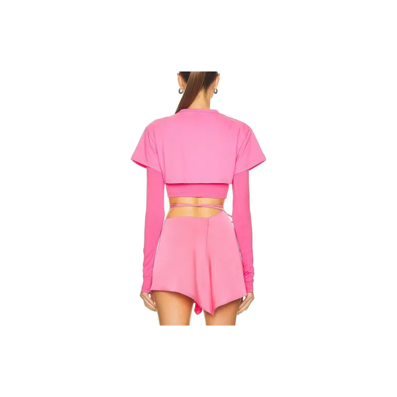 Jacquemus Crop Tops Women's Pink-3
