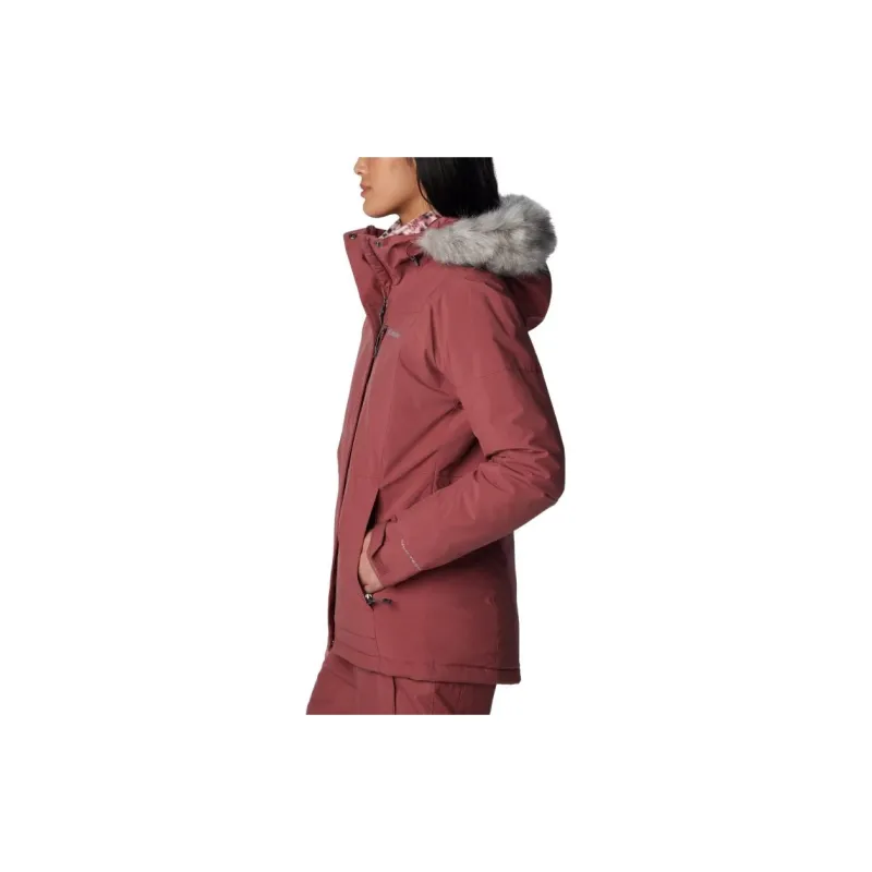 Columbia Puffer Jackets Women's Dark Red-4