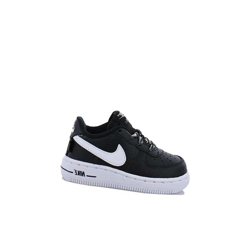 Nike Air Force 1 Anti-Slip Wear-Resistant Low-Top Toddler Shoes Black White Infant And Toddler-1