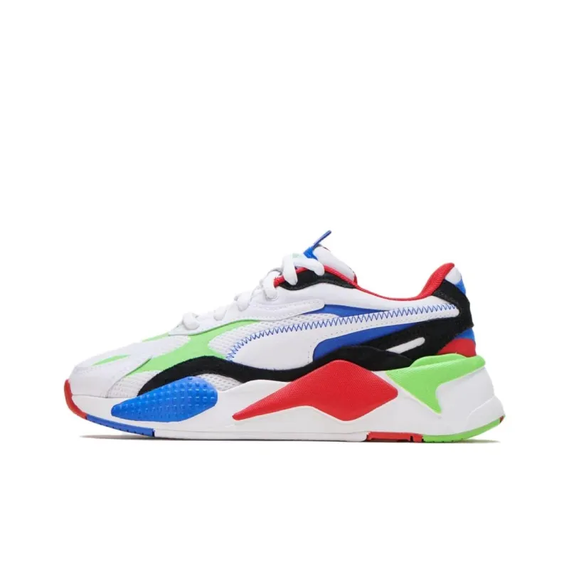 PUMA RS X3 Render Anti Slip Wear Resistant Kids' Running Shoes White Teenagers-0