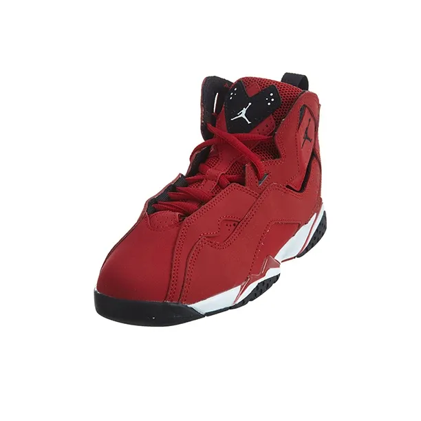 Jordan True Flight High Top Children's Basketball Shoes Red White Black Children Aged 3 7 Years Old-2