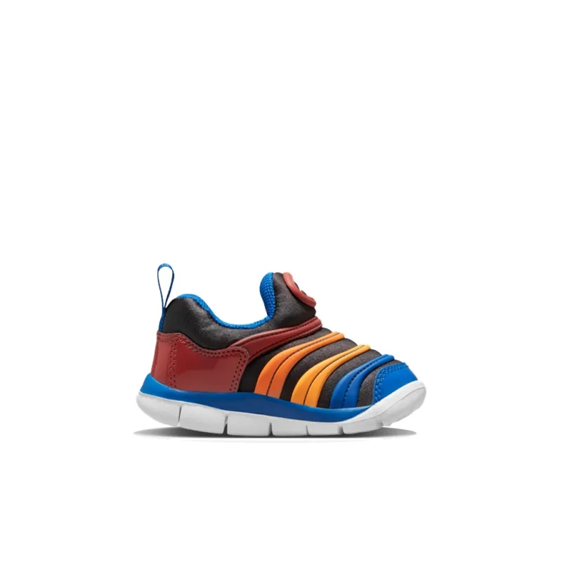 Nike Dynamo Free Abrasion Resistant Low Top Running Shoes Blue Orange Red Infant And Toddler-1