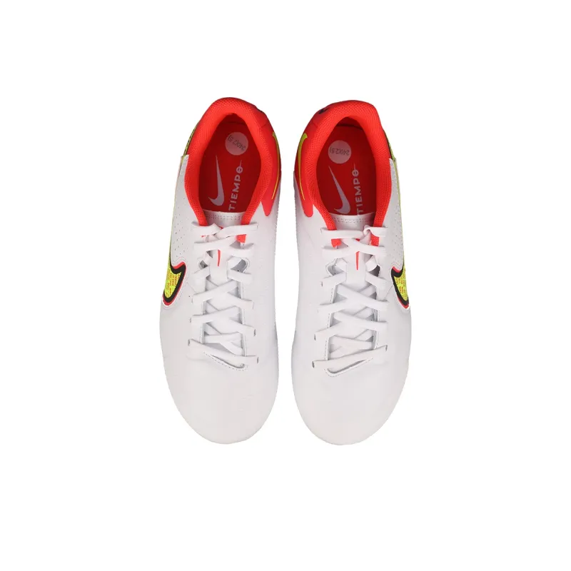 Nike Tiempo Legend 9 Academy AG Low Top Kids' Soccer Shoes White Red Kids'-2