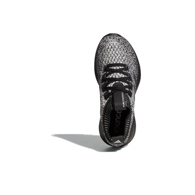 Adidas Purebounce+ J Low Top Kids' Running Shoes Black White Teenagers-4
