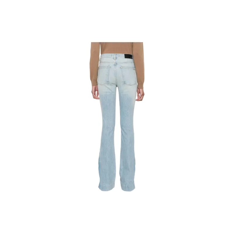 AMIRI Logo Patch Flared Jeans-2