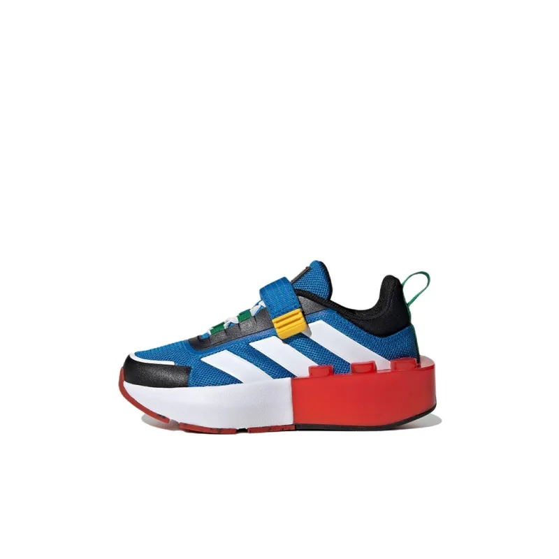 adidas Tech Runner  LEGO X  EL Little Kid 'White Shock Blue'-0