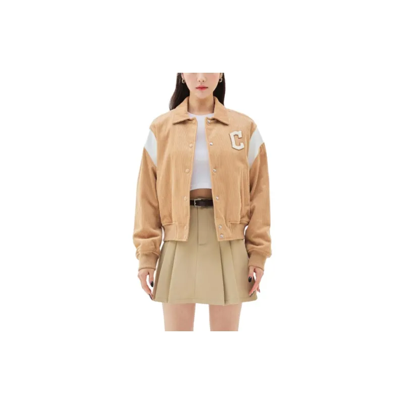MLB Jackets Women's Beige Yellow-2