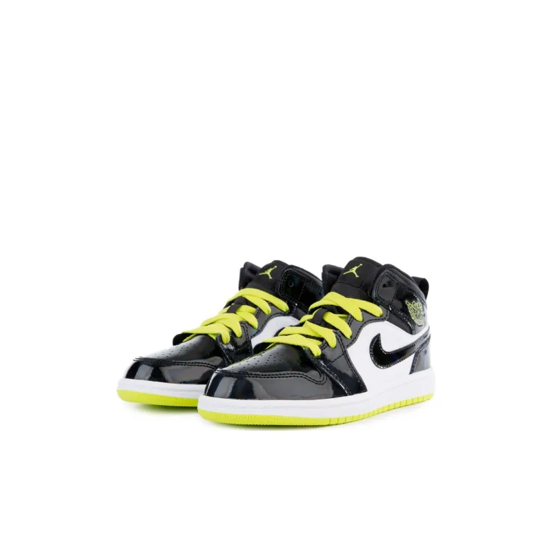 Jordan 1 Mid PS Black Cyber-1