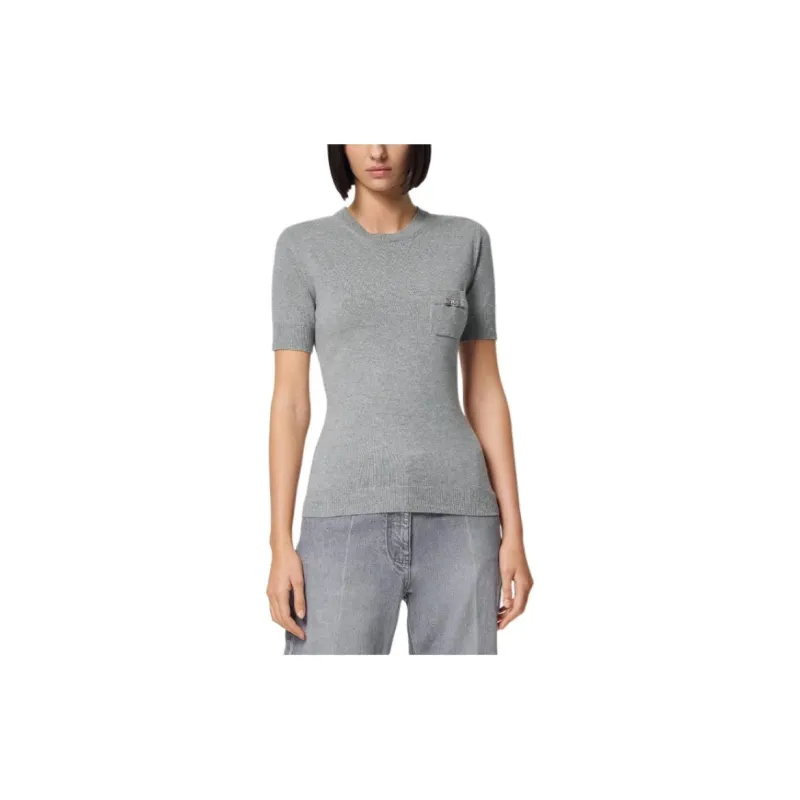 VERSACE Medusa Detail Knit Sweater 'Concrete Melange'-2