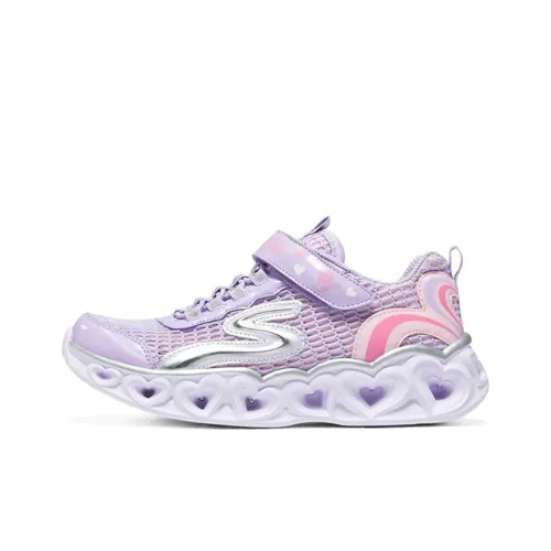 Skechers Heart Lights Slip-Resistant Cushioning Wear-Resistant Breathable Lightweight Kids Lifestyle Shoes Teenagers