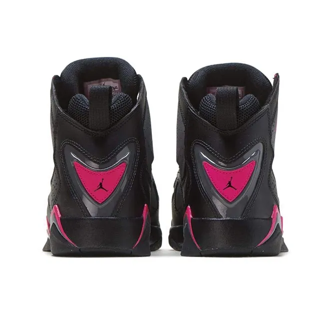 Jordan True Flight Black Dark Grey Deadly Pink GS-3